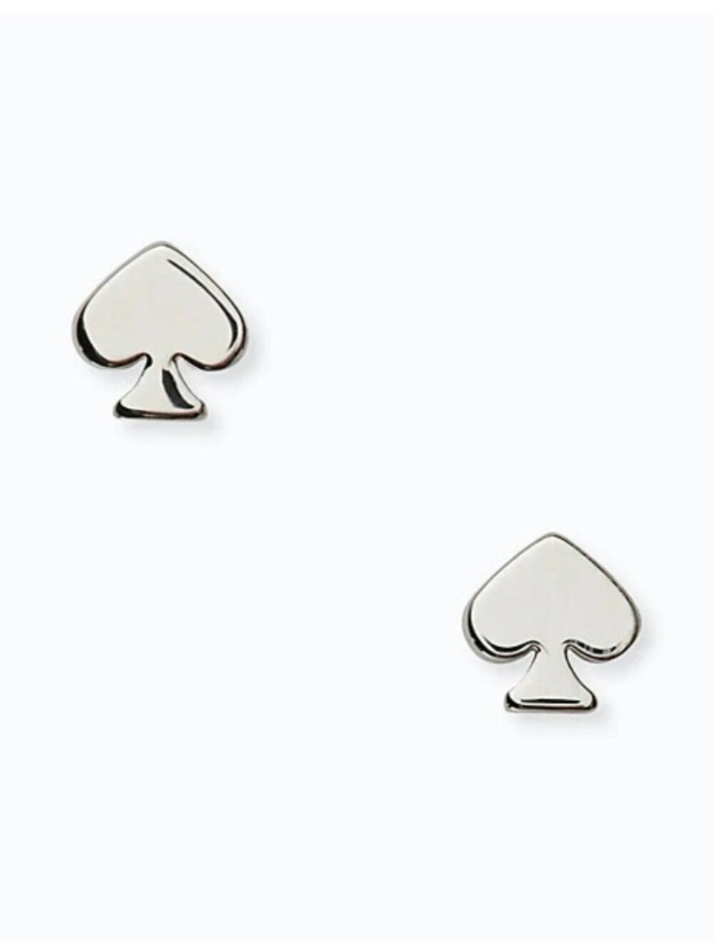 NWT Kate Spade Signature Spade Mini Studs O0RU2905 Silver - Picture 2 of 5